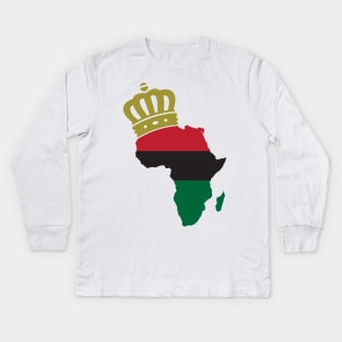 African American T-shirts for Men, Women, and Kids Kids Long Sleeve T-Shirt